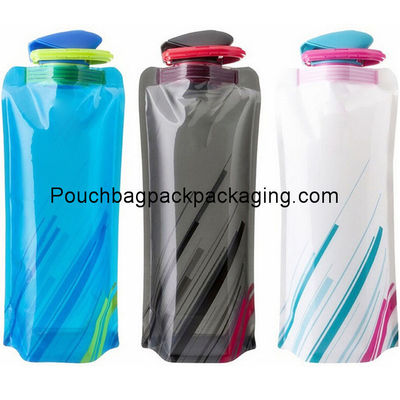Pochette pour bouteille en plastique avec bec verseur, pochette portable en provenance de Chine fournisseur