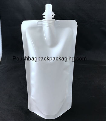 Pochette à bec vertical en aluminium avec bec verseur pour jus, nourriture ou autre liquide fournisseur