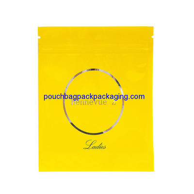 Sac à fermeture éclair imprimé avec encoche de déchirure, pochette à fermeture éclair personnalisée fournisseur