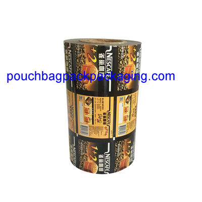 Film en rouleau d'emballage laminé personnalisé, rouleau d'emballage en aluminium pour le café fournisseur