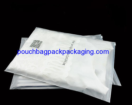 Sac à vêtements coulissant personnalisé, fermeture éclair sur le dessus, fermeture éclair imprimée sur le sac pochette supérieur fournisseur