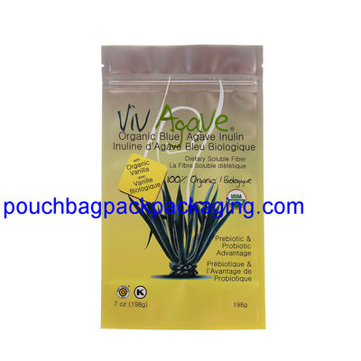 Sac en aluminium à fermeture éclair, sac pochette en papier d'aluminium imprimé avec fermeture à glissière fournisseur