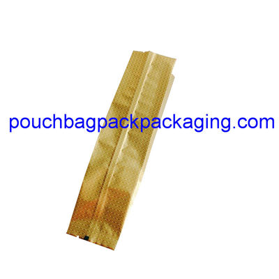 Sachet de thé en aluminium personnalisé, sachet de thé à soufflet latéral, sachet thermoscellé à l'arrière fournisseur