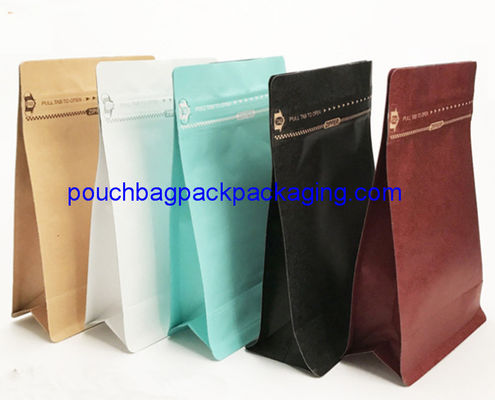 Pochette à fond bloc, sachet de café, 95x55x185mm, 150 microns fournisseur