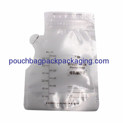 Le stockage du lait maternel pour bébé met en sac l'approbation 8OZ 250ml de SGS sans BPA fournisseur