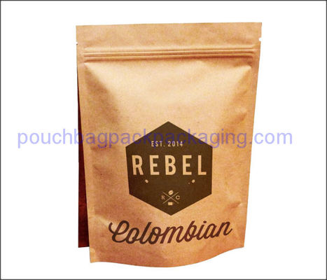 Pochette à fermeture éclair kraft, sac en papier kraft brun, VENTES CHAUDES 2018 de haute qualité fournisseur