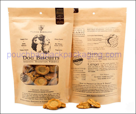 sac d&#39;emballage en papier kraft, pochette en papier d&#39;aluminium avec fermeture éclair et encoche fournisseur