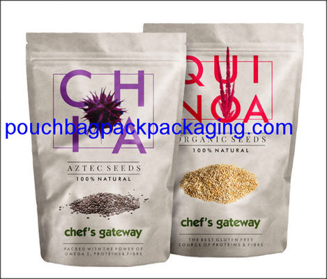 Pochette debout, pochette debout en plastique, doypack avec fermeture éclair pour fruits fournisseur