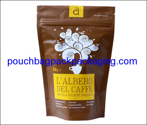Pochette en aluminium à fermeture éclair, doypack à fermeture éclair, sac d&#39;emballage debout pour graines 500g fournisseur