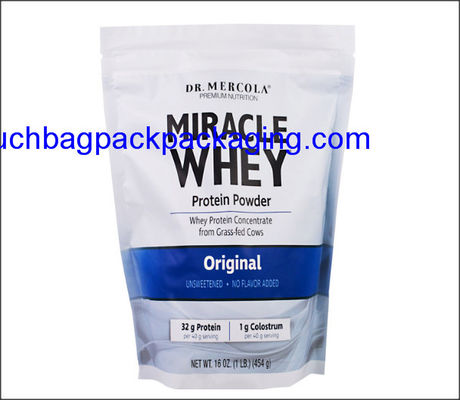 Sac d'emballage alimentaire en plastique d'impression couleur, pochette d'emballage debout pour la nourriture fournisseur