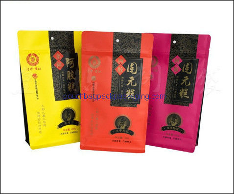 Sac à fond bloc, pochette stand up à fond plat pour emballage alimentaire fournisseur