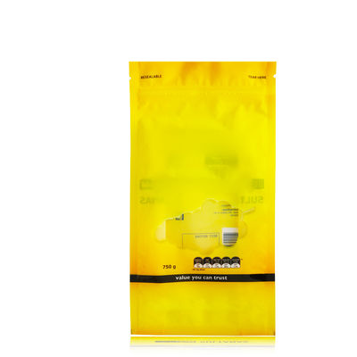 Sac en aluminium refermable, sac thermoscellé imprimé avec fermeture éclair pour emballage alimentaire fournisseur