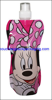 Pochette à bec vertical en papier d'aluminium pour jus, pochette à bec vertical pour boisson de 100 ml à 500 ml fournisseur