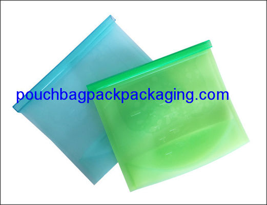 Sac alimentaire en silicone pour emballage d&#39;aliments frais, sac micro-ondes en silicone réutilisable pour le stockage 18 x 21 cm fournisseur