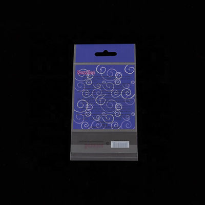 Sac de carte d&#39;en-tête BOPP en plastique auto-adhésif à impression personnalisée avec trou papillon fournisseur