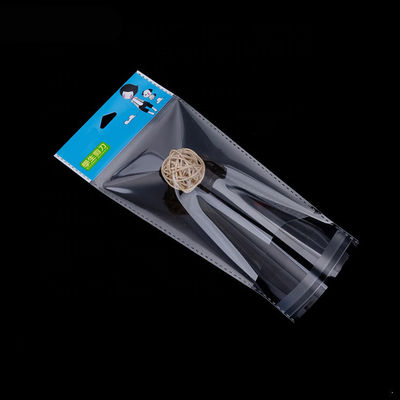 Sac d&#39;emballage d&#39;en-tête BOPP avec bande adhésive, sac d&#39;en-tête d&#39;emballage BOPP côté antidéflagrant fournisseur