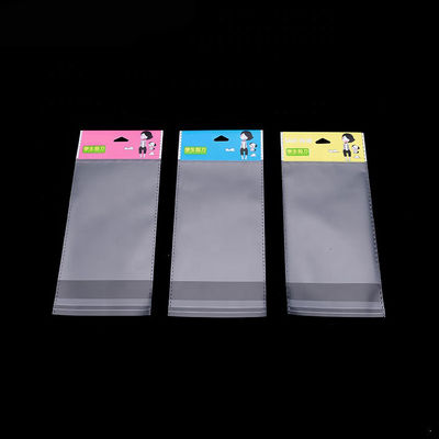 Sac d&#39;emballage d&#39;en-tête BOPP avec bande adhésive, sac d&#39;en-tête d&#39;emballage BOPP côté antidéflagrant fournisseur