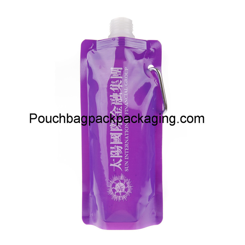 Pochette pour bouteille en plastique avec bec verseur, pochette portable en provenance de Chine fournisseur