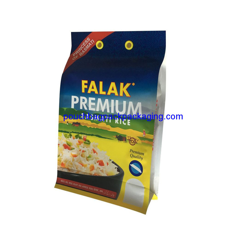 Sacs à soufflet à fond bloc, pochette latérale à fond plat, emballage en pochette flexible fournisseur