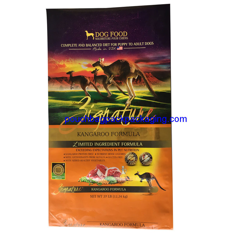 Pochette latérale debout avec fermeture éclair, pochette à soufflet latérale à fond plat avec fermeture éclair fournisseur