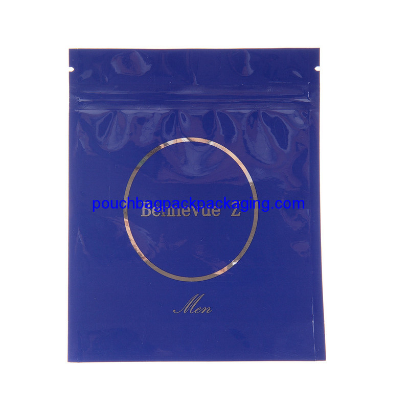 Sac à fermeture éclair imprimé avec encoche de déchirure, pochette à fermeture éclair personnalisée fournisseur