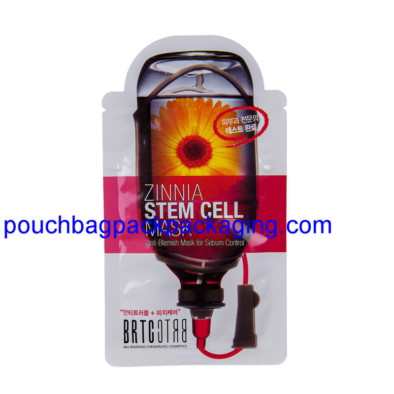 Sac de poche en aluminium pour masque, sac de poche en aluminium thermoscellé pour liquide fournisseur