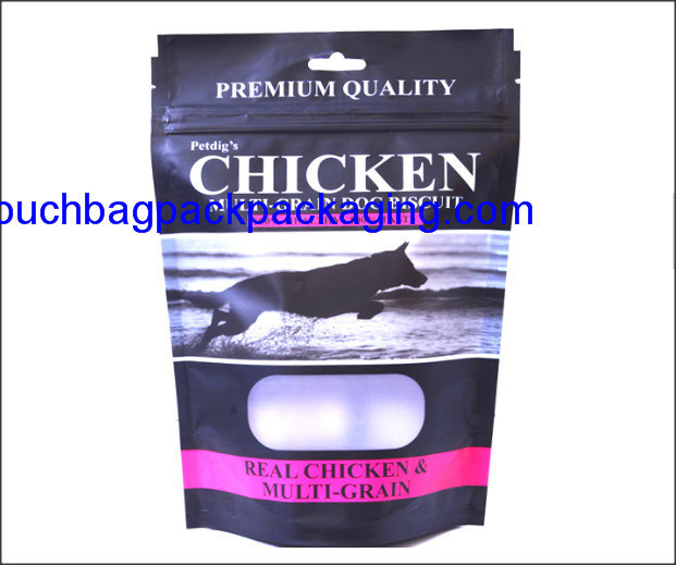 Pochette debout, sac debout de nourriture pour animaux Ziplock à fenêtre, doypack renouvelable 800g fournisseur