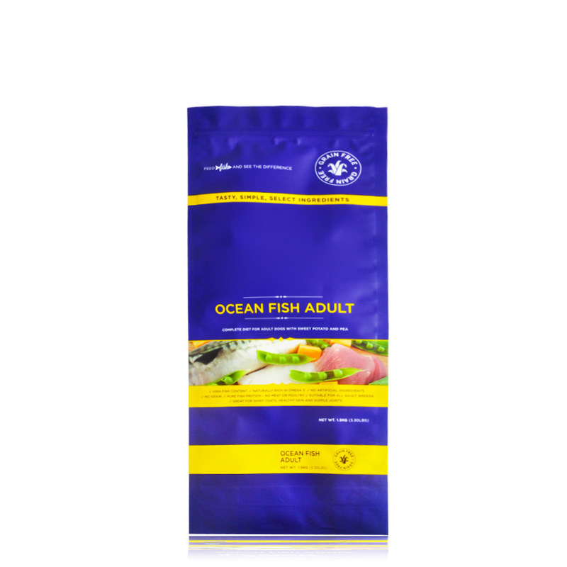 Sac imprimé sur le côté à joint arrière, sac à joint arrière en papier d'aluminium pour emballage alimentaire, haute barrière fournisseur