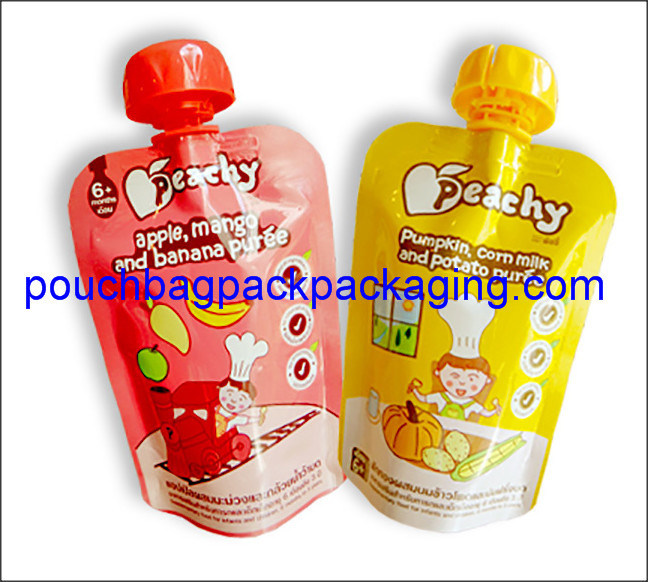 Pochette à bec verseur pour jus, boissons, sacs d'emballage indépendants fournisseur