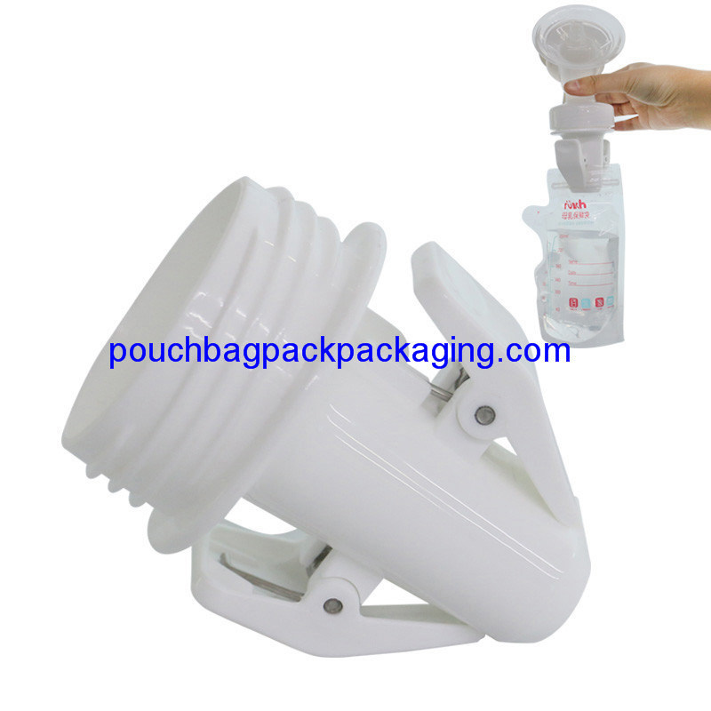 Adaptateur de stockage et d'allaitement sans BPA pour sac de stockage de lait maternel fournisseur