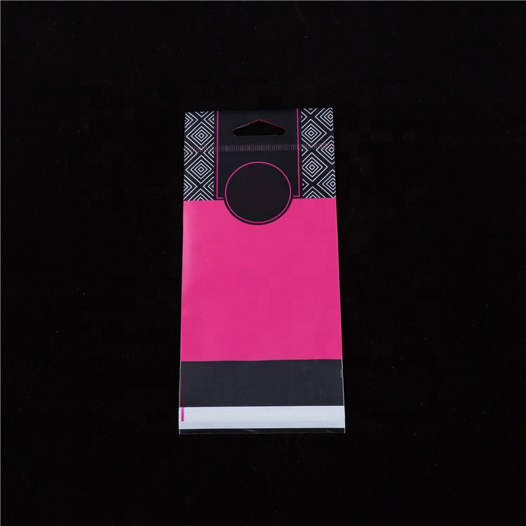 Sac d&#39;emballage BOPP imprimé, sac d&#39;en-tête d&#39;emballage BOPP avec bande adhésive forte fournisseur